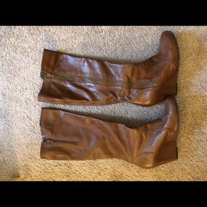 Aldo Brown Heel Boots